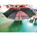 2m Black Coating Outdoor Sun Umbrella with SPF 50 (BU-0040B)